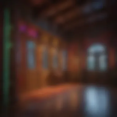 Vibrant Interior Illumination Colorful LED Light Strips Enhancing Playhouse Interior