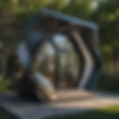 Geometric Marvel: Abstract Shapes Playhouse Abstract Shapes Outdoor Playhouse