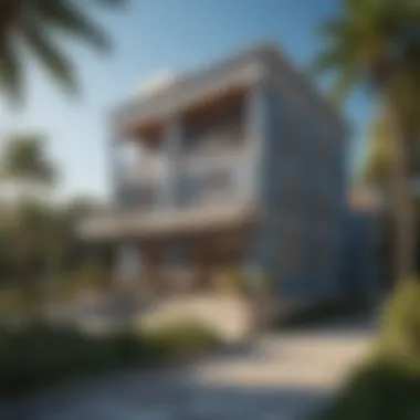 Architectural Blueprint Architectural Blueprint of Seaside Villa Playhouse