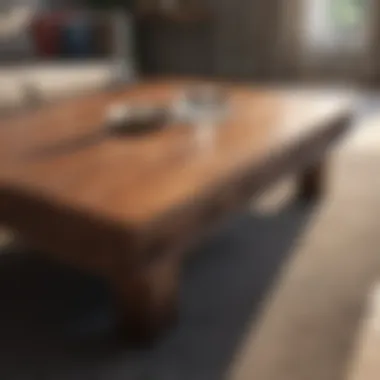 Handcrafted Wooden Coffee Table with Artisan Touch Artisan Crafted Wooden Coffee Table