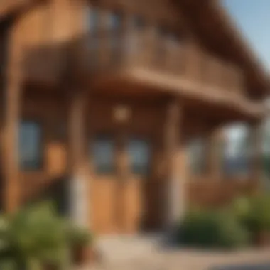 Artisan Crafted Wooden Details Artisan Crafted Wooden Details of Seaside Villa Playhouse