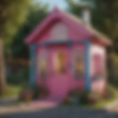 Enchanting Exterior Design of Barbie Outdoor Playhouse Barbie Outdoor Playhouse Exterior Design