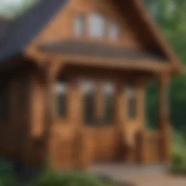 Detailed Close-up of Premium Cedar Summit Playhouse Features