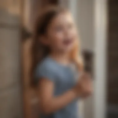 Child Enjoying Doorbell Interaction