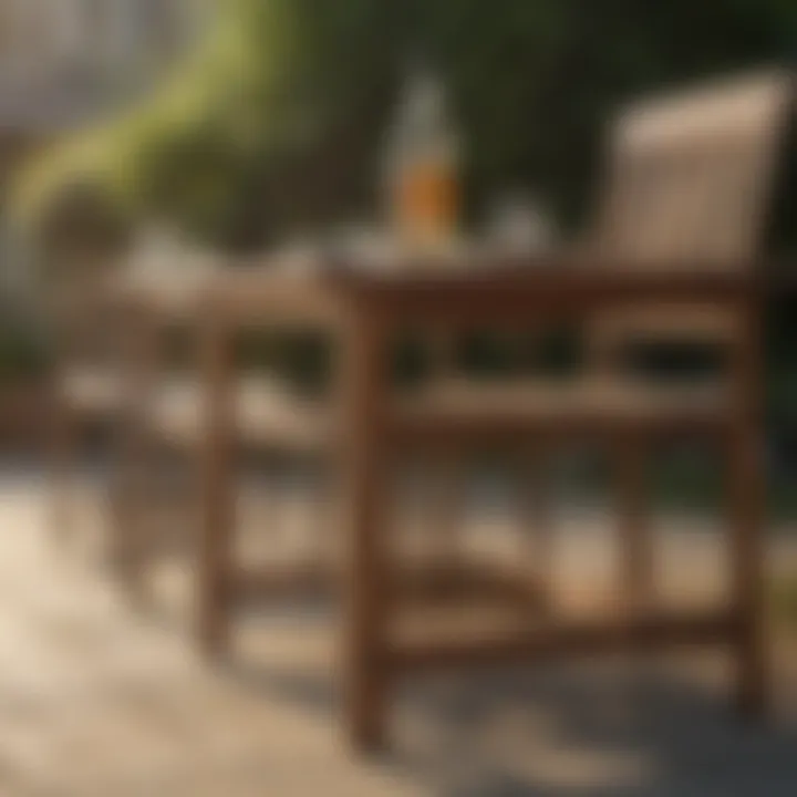 Outdoor Wooden Furniture with Long-Lasting Paint Finish