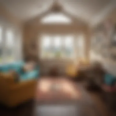 Spacious interior of the KidKraft Coastal Cottage Playhouse