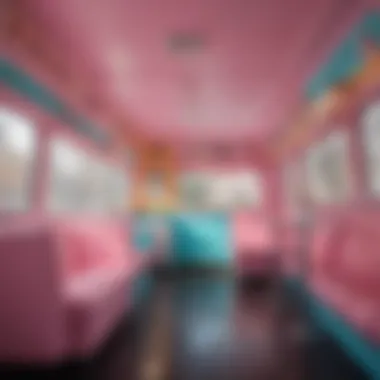 Vibrant Interior of Ice Cream Truck Playhouse Colorful Play Area Inside Ice Cream Truck Playhouse