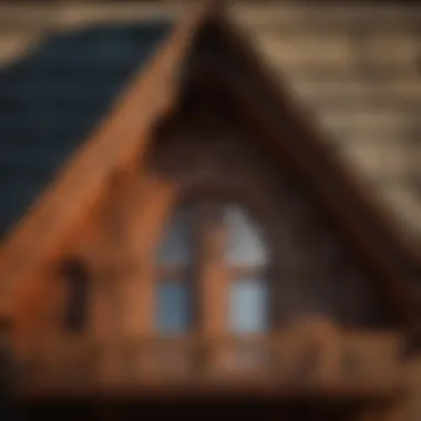 Intricate details of a Cedar Playhouse roof design