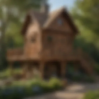 Artistry in Wood: Backyard Discovery Eagles Nest Design Detailed Craftsmanship of the Backyard Discovery Eagles Nest Elevated Outdoor Wooden Playhouse