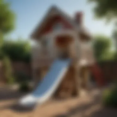 Detailed view of Step 2 playhouse slide features