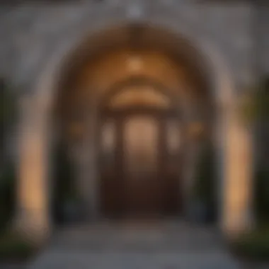 Elegant Archway Entrance to KidKraft Greystone Playhouse