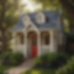 Elegant Exterior View of Little Tikes Cape Cottage Playhouse