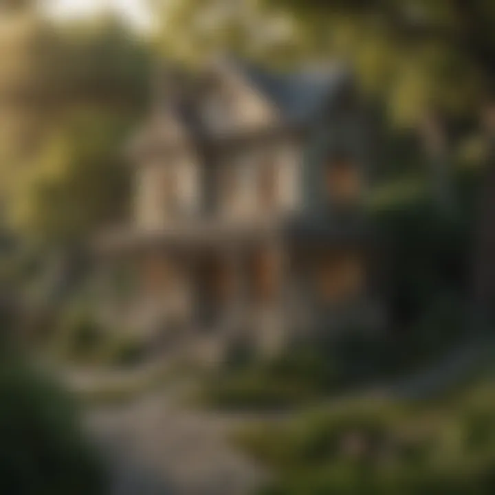 Elegant Outdoor Dollhouse surrounded by nature