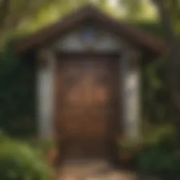 Enchanted garden small door playhouse