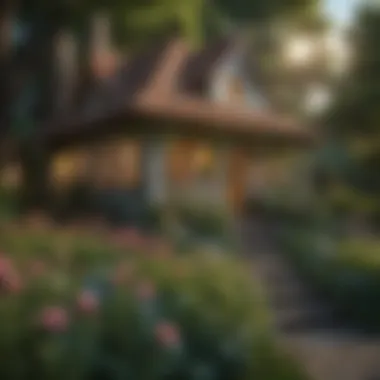 Enchanted Garden View Enchanted Garden View of Lauren's Cottage Playhouse