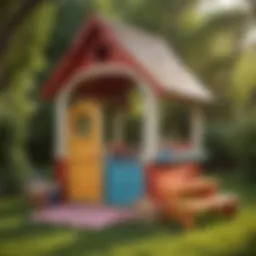 Enchanting Blend of Colors in Little Tikes Picnic Playhouse