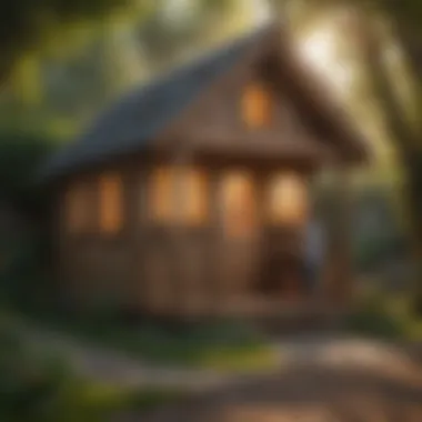 Children playing creatively in a spacious wooden playhouse