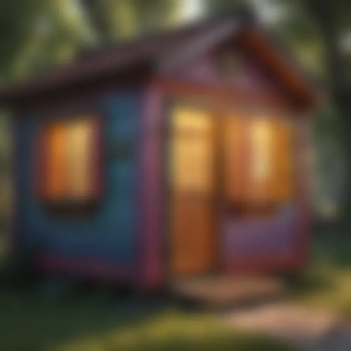 Colorful playhouse kit with interactive learning features