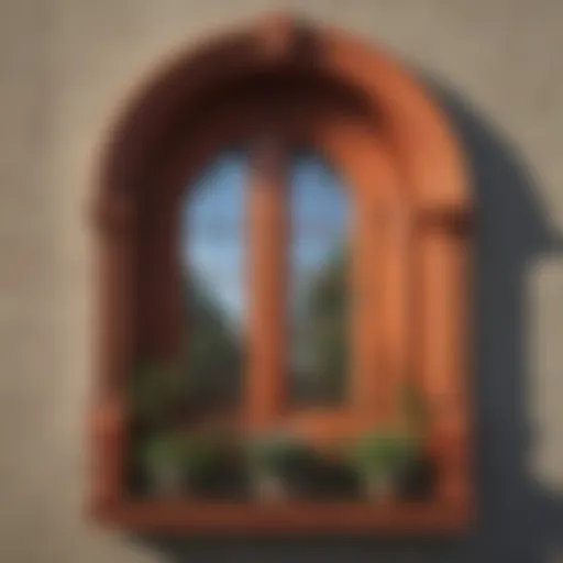 Innovative playhouse window with artistic design