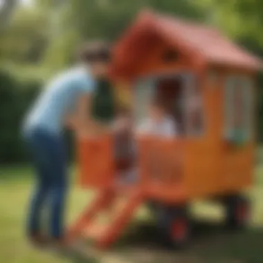 Parent-child bonding with a playhouse