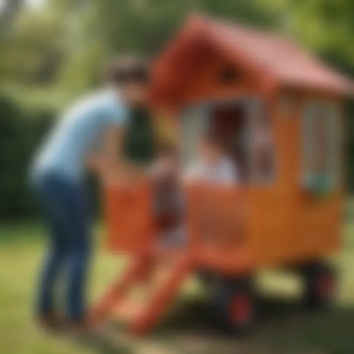 Parent-child bonding with a playhouse