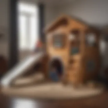 Educational benefits of a playhouse bed with slide for kids