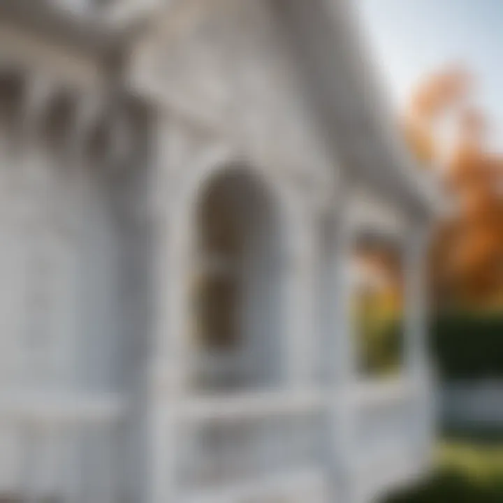 Intricate Details of a White Wood Playhouse Design