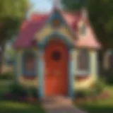 Colorful and imaginative playhouse design