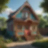 Coloring Playhouse Exterior Design