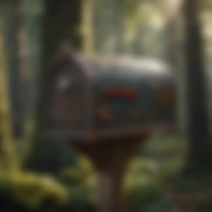 Enchanted Forest-themed small mailbox