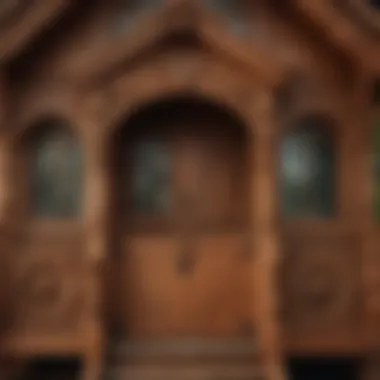 Close-up of intricate timber playhouse details