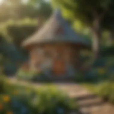 Enchanting Fairy Tale Mini Playhouse in Garden Enchanting Fairy Tale Mini Playhouse in Garden