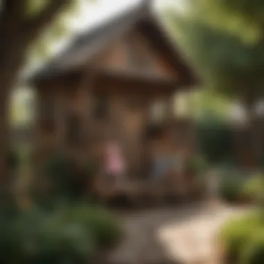 Kids Playing in Finished Playhouse