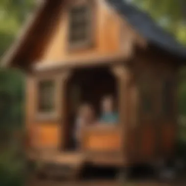 Captivating Play Experiences in a Woodplay House Children Engaged in Imaginative Play Inside a Woodplay House