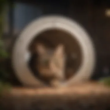 Interactive Tunnel Cat Haven Innovative cat playhouse with hidden tunnels and peek-a-boo windows