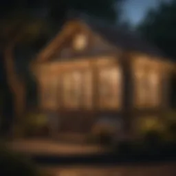 Enchanting Fairy Light Display in Playhouse