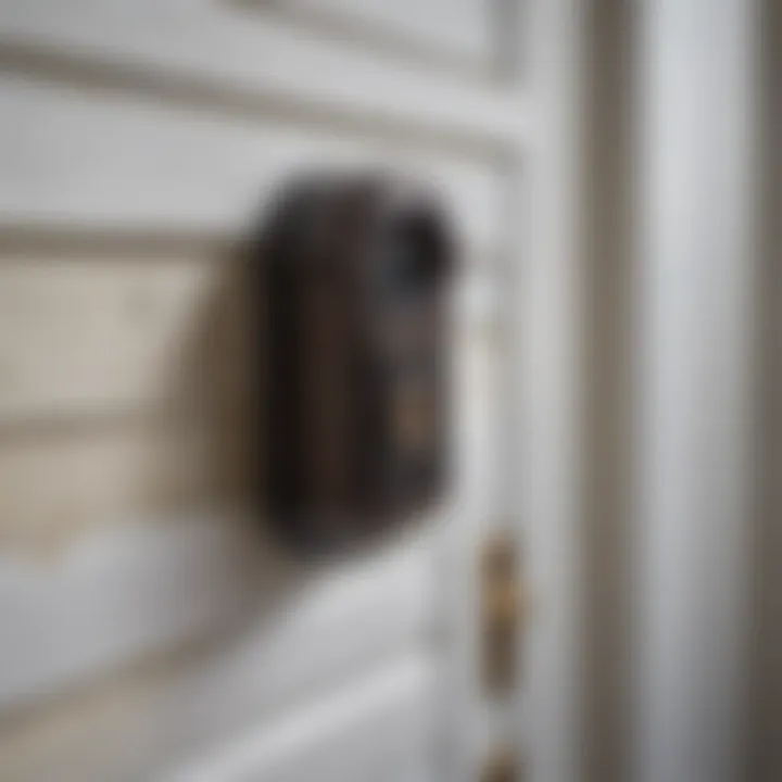 An image displaying installation of a new playhouse doorbell