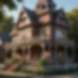 Intricate Victorian Inn Playhouse design