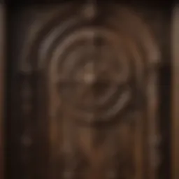 Intricate Woodwork on Playhouse Door