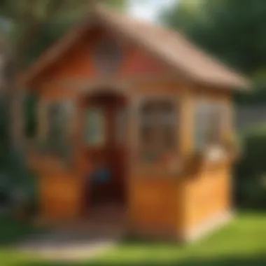 Vibrant and Engaging Design KidKraft outdoor playhouse showcasing vibrant and engaging design