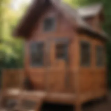 Close-up of KidKraft Timber Trail Playhouse Details