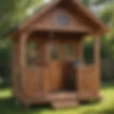 KidKraft Wooden Outdoor Playhouse Front View