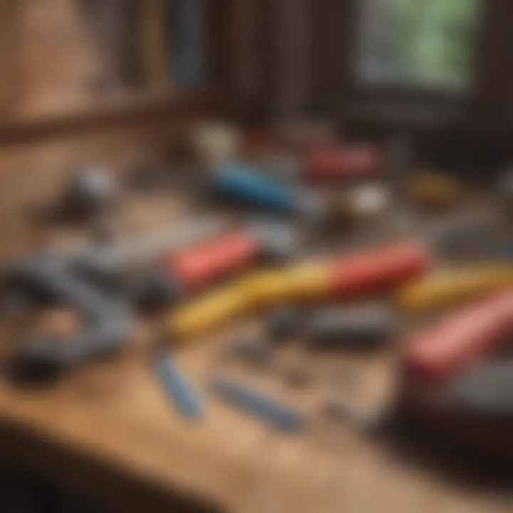 Maintenance tools for the wooden playhouse