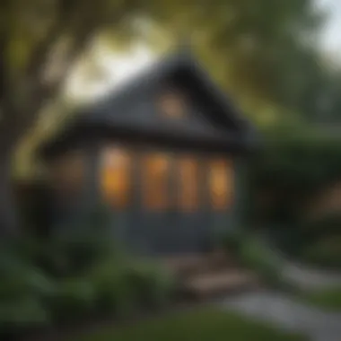 Charming Modern Playhouse Shed Charming playhouse shed showcasing modern design elements for a stylish backyard addition