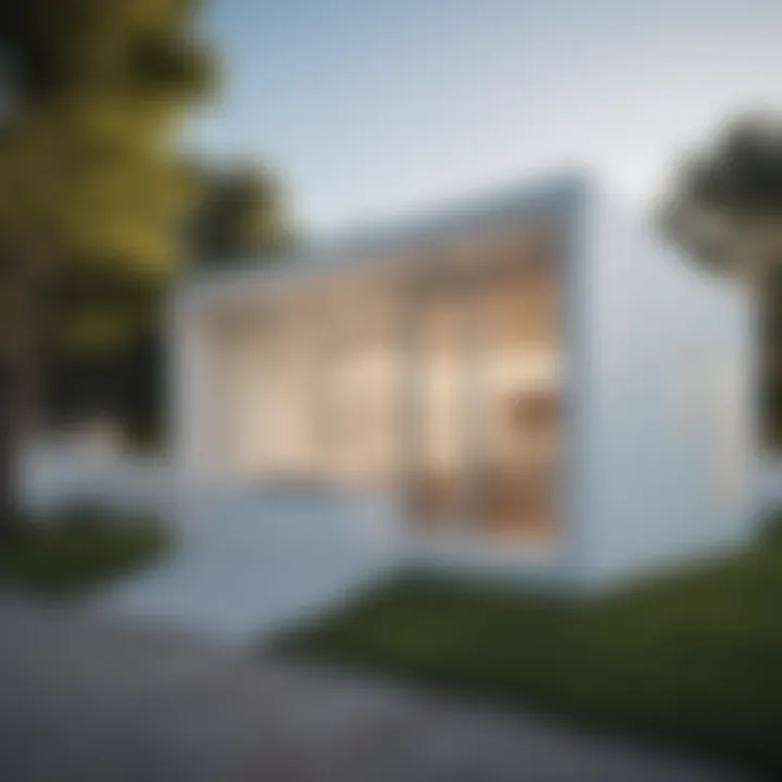 Modern Minimalist White Playhouse Design