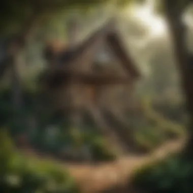 Secret Hideaway Wonderland Imaginative Outdoor Playset House with a secret Hideout feature