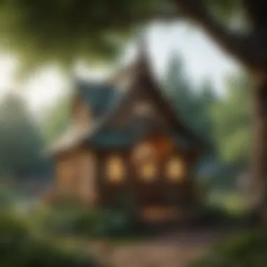 Enchanting Nature-inspired Resin Playhouse Outdoor Resin Playhouse with Nature-inspired Theme