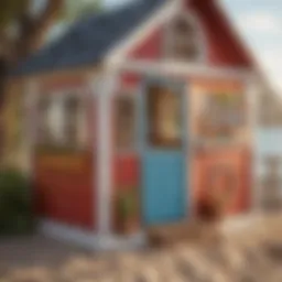 Playful Coastal Theme in KidKraft Oceanfront Playhouse