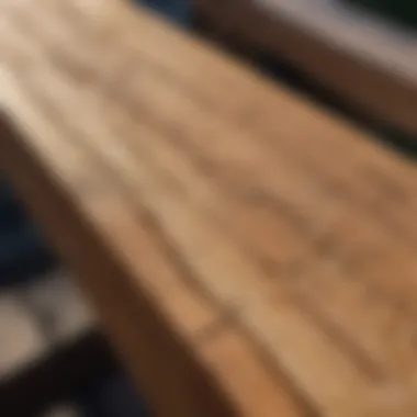 Craftsmanship Excellence Close-Up of Premium Quality Pressure Treated Wood