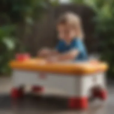 Sensory Exploration in Little Tikes Playhouse with Water Table